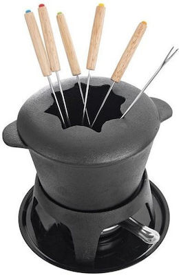 Orion Cast Iron Fondue Pot with Tea Light for 11 Persons