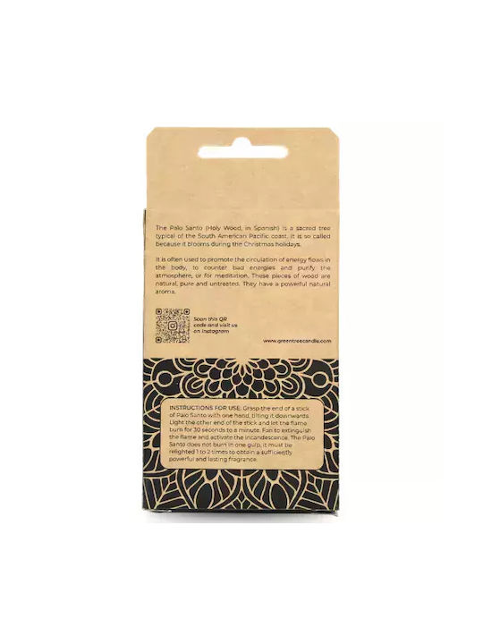 Αρωματικό Θυμίαμα Iερό Ξύλο Green Tree Natural Palo Santo 10 Sticks