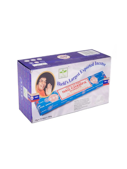 Bețișoare parfumate clasice Satya Nag Champa Agarbatti 15g