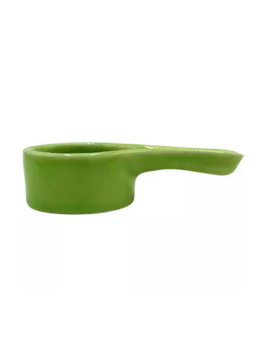 Κεραμική Θήκη Θυμιάματος Ξυλάκια Palo Santo Green 11cm