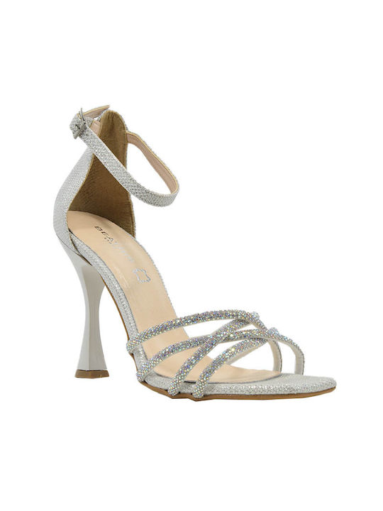 Piedini Women's Sandals with Ankle Strap White