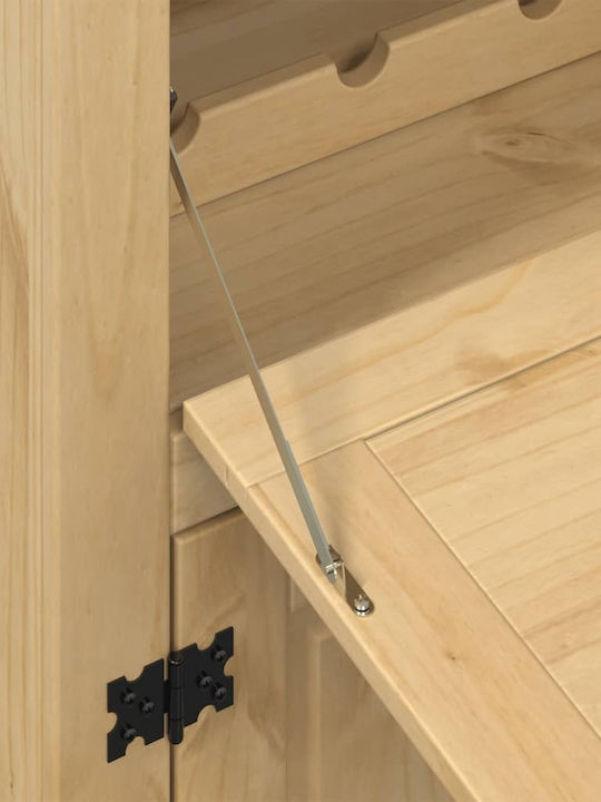 vidaXL Corona Επιδαπέδια Κάβα Ποτών Ξύλινη Καφέ 97x45x114εκ.