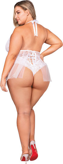 Dreamgirl Sexy Babydoll Λευκό
