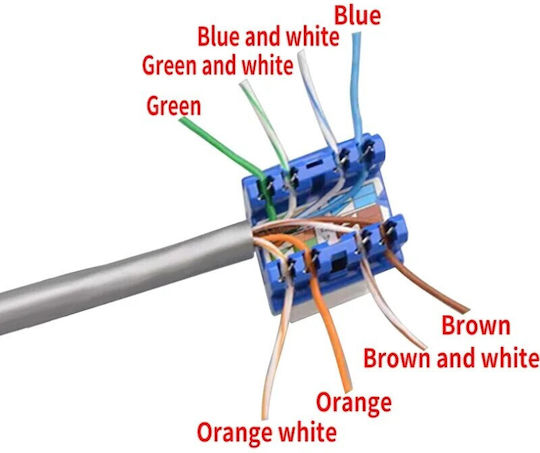 Μονή Πρίζα Δικτύου RJ45 με Πλαίσιο Τύπου Cat6 σε Λευκό Χρώμα