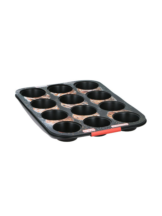 Alpina Appliances Φόρμα Ζαχαροπλαστικής για Cupcakes/Muffins 12 Θέσεων 35x26.5x3εκ.