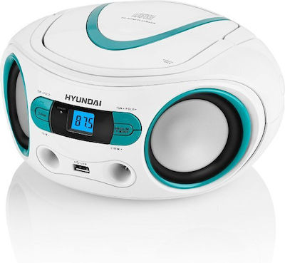 Hyundai Portable Radio-CD Player Equipped with Radio / USB White