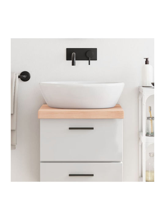 vidaXL Badezimmer-Unterschrank aus Massivholz Raw solid wood 40x50x2cm 3156001 1Stück