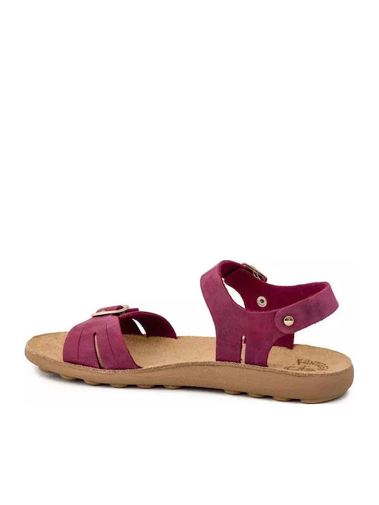 Lorena Leather Women's Anatomic Burgundy Sandals