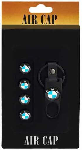 M-Wave Ventilkappen für Autoreifen mit Logo BMW 4Stück