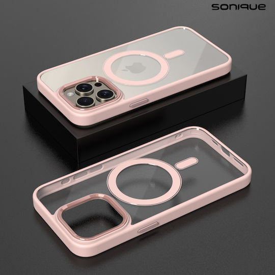 Sonique Magnetic Back Cover Silicone Pink (iPhone 12 Pro Max)