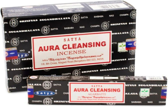 Αρωματικά Στικ Satya Aura Cleansing Incense Sticks Καθαρισμό Αύρας 15g