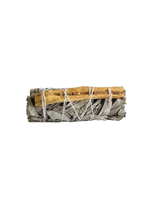 Ραβδί Λευκό Φασκόμηλο & Palo Santo Καθαρισμό Χώρου Αύρας 2 Τμχ