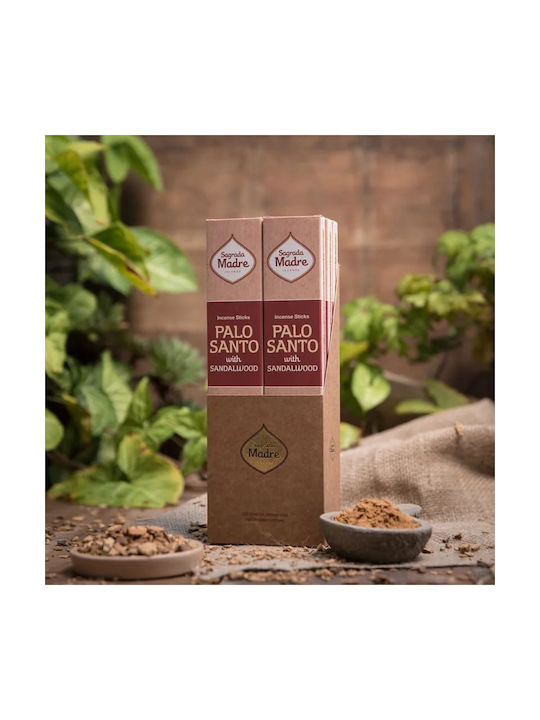 Θυμίαμα Palo Santo Sandalwood Sagrada Madre Premium Incense 8τμχ