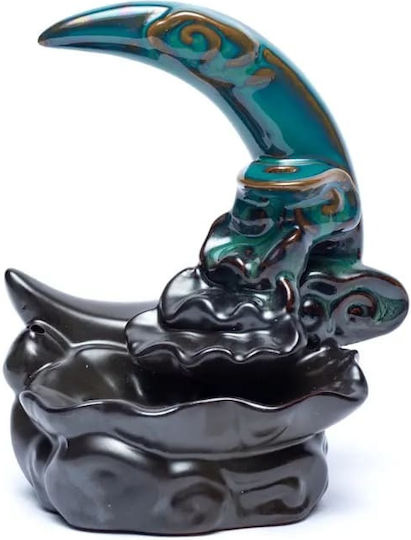 Ceramic Backflow Burner Moon Cones Reverse Flow 14cm