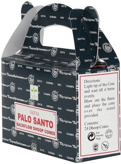 Palo Santo Satya Backflow Incense Cones 24pcs