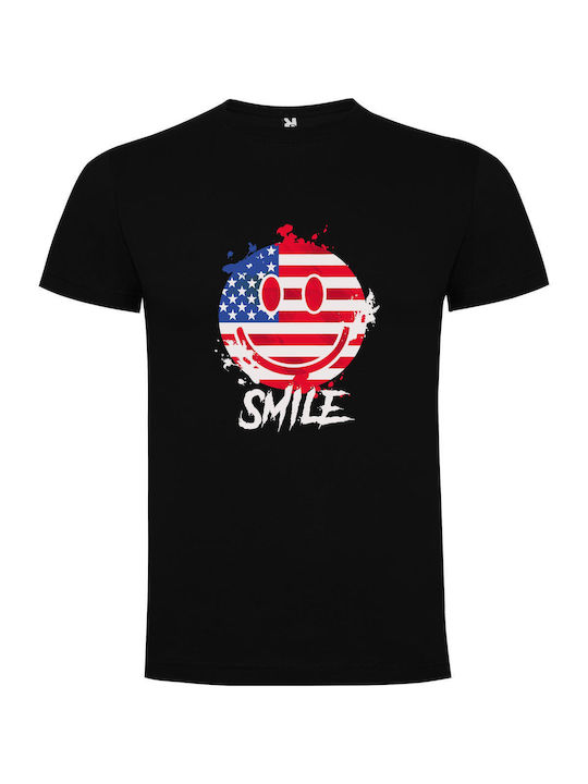 iLovePrints Usa's Pride Smile T-shirt Black