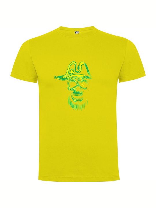 iLovePrints Pirate's Deadly Crew T-shirt Yellow