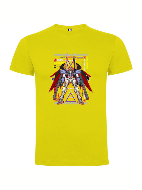 iLovePrints Organic Gundam Evolution T-shirt Yellow