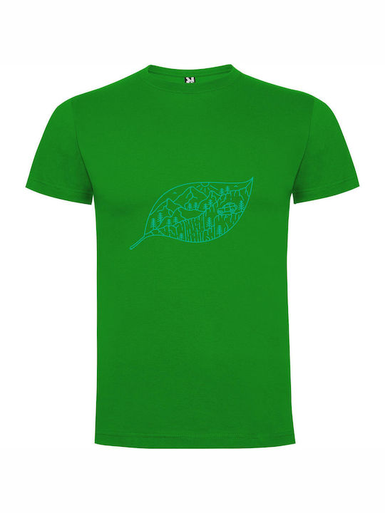 iLovePrints Nature's Linework Majesty T-shirt Green