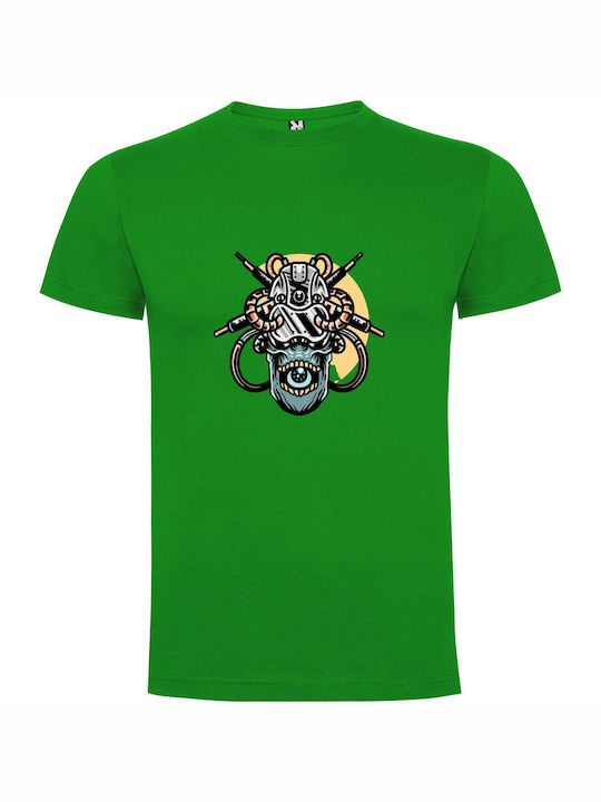 iLovePrints Cyber Monster Mashup T-shirt Green