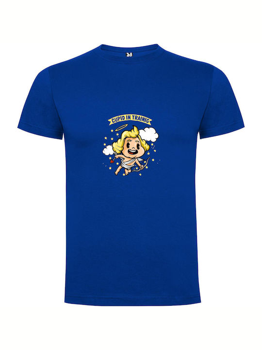 iLovePrints Cherubic Cupid Training T-shirt Blue