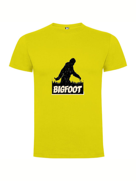 iLovePrints Sasquatch Swagger T-shirt Κίτρινο