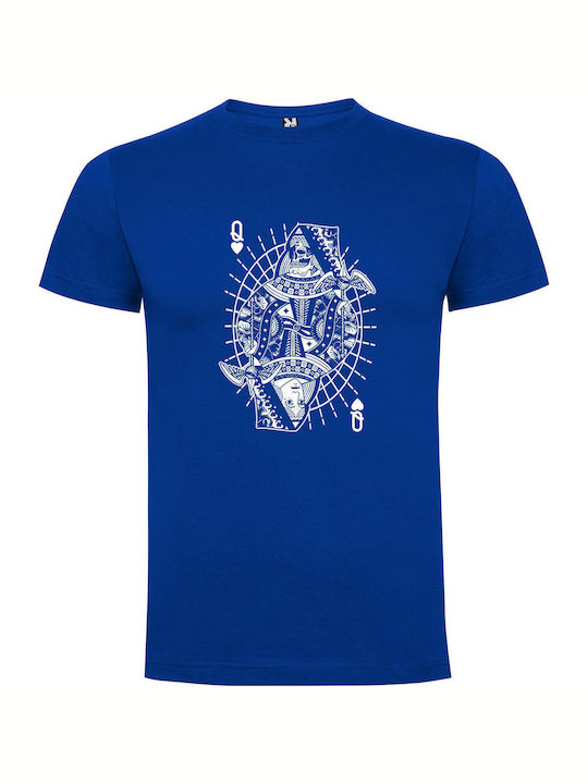 iLovePrints Occult Queen's Ink T-shirt Blue