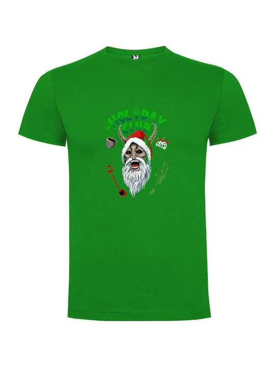 iLovePrints Krampus Claus Club Shirt T-shirt Green