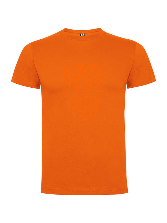 iLovePrints Orange Omen Halloween Bash T-shirt Orange