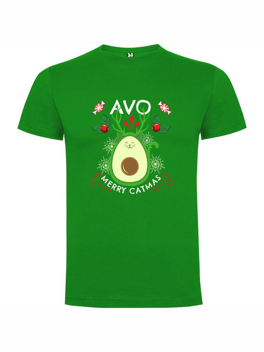 iLovePrints Merry Avocado T-shirt Green