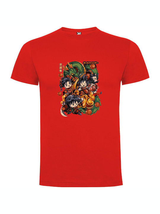 Cartoon T-shirt Dragon Ball Rot