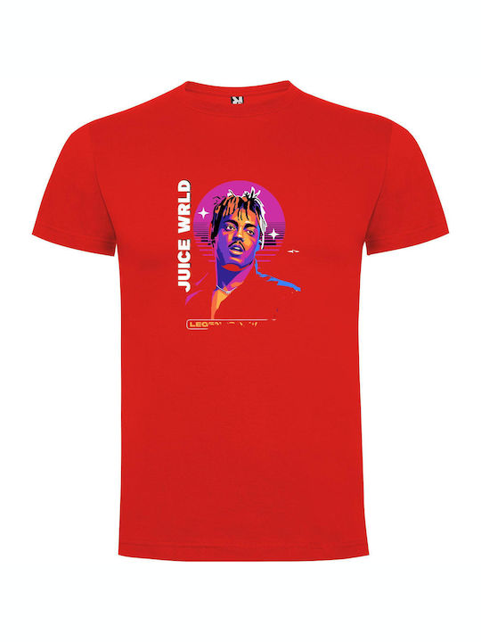 iLovePrints Synthwave Hip Hop Legend T-shirt Red