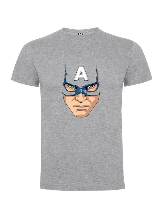 iLovePrints Heroic Marvel Portrait T-shirt Γκρι