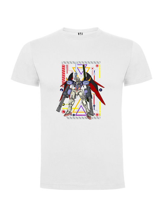 iLovePrints Organic Robotic Windmill T-shirt Weiß