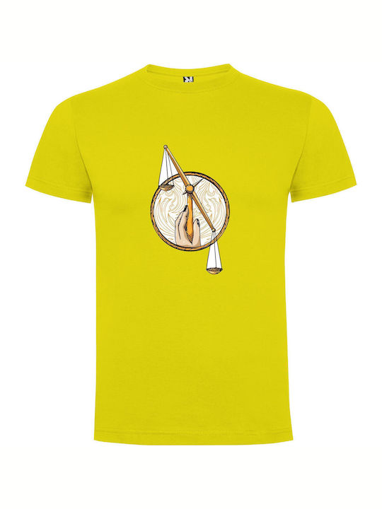 iLovePrints Justice In Balance T-shirt Yellow