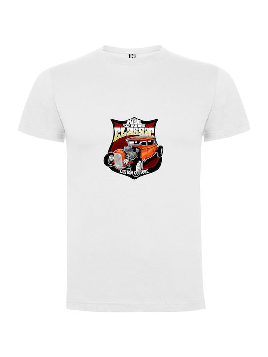 iLovePrints Classic Chrome Cruiser T-shirt White