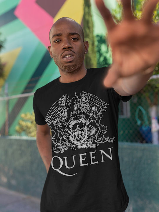 Softworld Queen Logo T-shirt Μαύρο