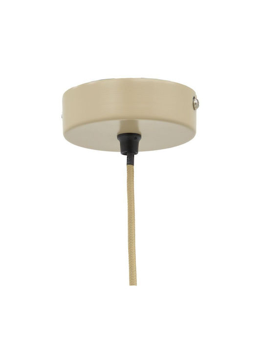 Inart Crossio Pendant Light Beige with Socket E27 36x36x110cm