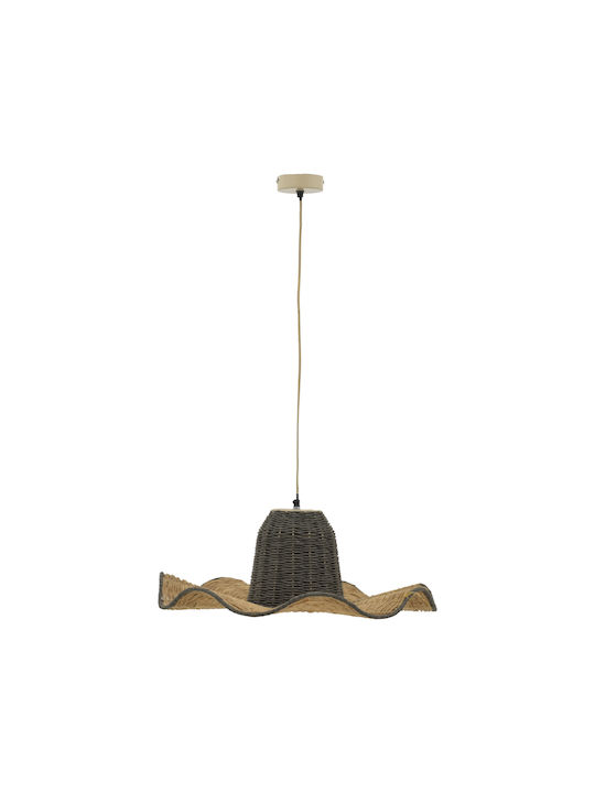 Inart Darla Κρεμαστό Φωτιστικό Μαύρο με Ντουί E27 57x57x110εκ.
