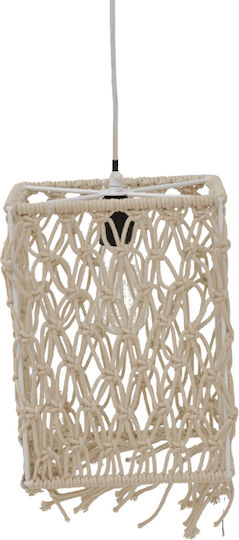 Inart Natural Κρεμαστό Φωτιστικό Μπεζ 30x22x110εκ. Inart Natural Κρεμαστό Φωτιστικό Μπεζ 30x22x110εκ.