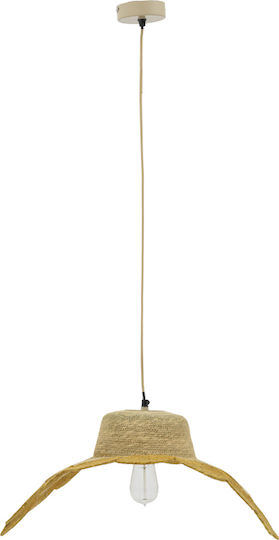 Inart Jarua Pendant Light Gold with Socket E27 65x65x110cm