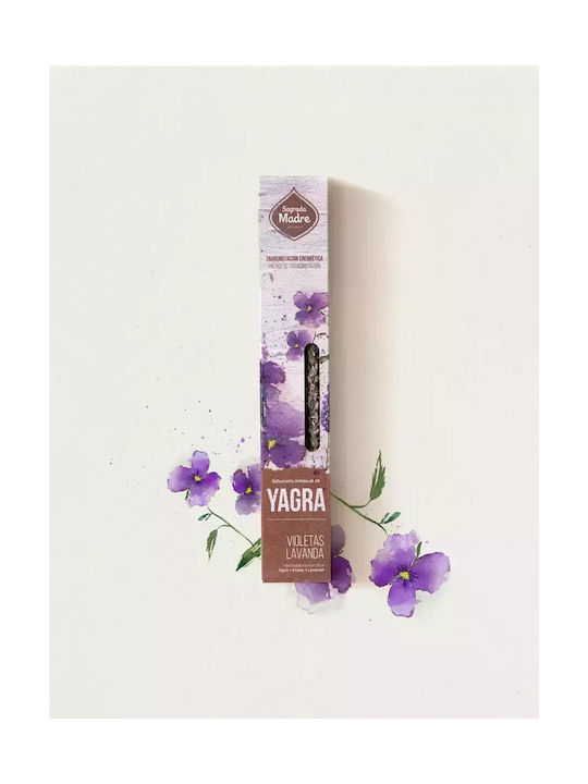 Θυμίαμα Yagra Βιολέτα & Λεβάντα Sagrada Madre Botanical Incense 8τμχ