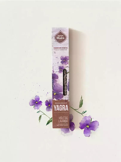 Θυμίαμα Yagra Βιολέτα & Λεβάντα Sagrada Madre Botanical Incense 8τμχ