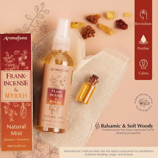 Aromatic Spray for Energy Cleansing of Space Aura Myrrh & Frankincense 100ml