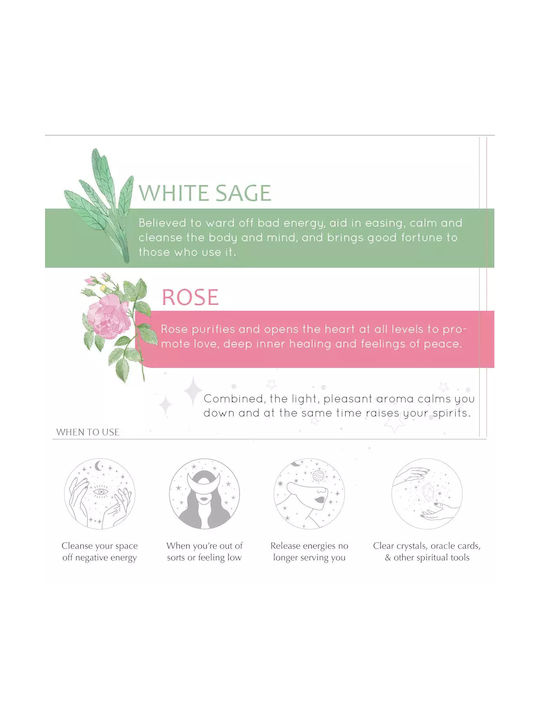Aromatic Spray for Energy Cleansing of Space Aura Sage & Rose