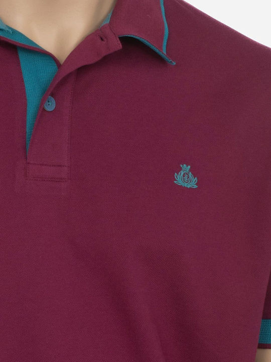 Polo Short Sleeve Blouse Magenta