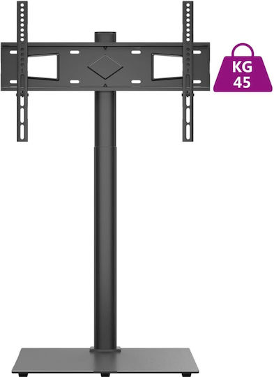 vidaXL 379565 TV Mount Floor with Arm up to 65" Black