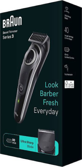 Braun Series 3 Wiederaufladbar Haarschneidemaschine Schwarz BT3440