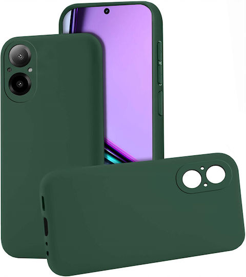 Techwave Matt Back Cover Silicone Durable Green (Realme C67)