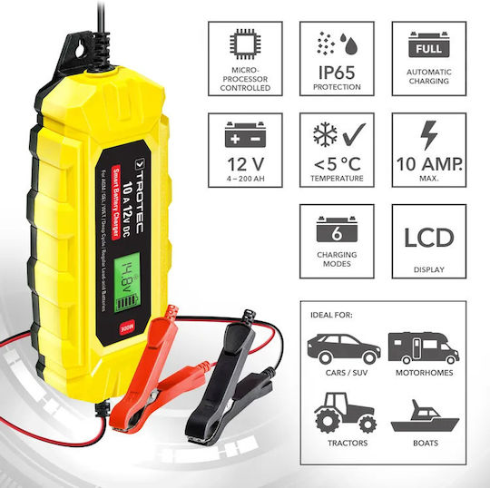 Trotec Batterieladegerät Für Auto & Motorrad 12V